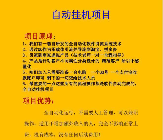 网络挂机项目_工作室挂机项目_挂机项目