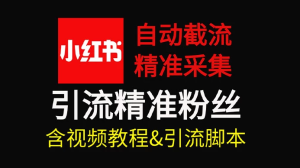 自动截流 99+ 的小红书自动化脚本，小红书头像点赞脚本，日引几十精准粉-虎哥说创业