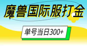 最新外面收费3980的魔兽巫妖王之怒搬砖，练级升装备装备打金副本技能赚米全攻略-虎哥说创业