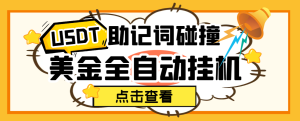 外面收费2980的USDT助记词碰撞项目，单窗口月利润可达1000+可无限放大-虎哥说创业